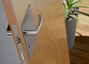 Plate for lever handles