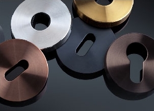 Rose and escutcheons