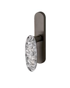 CRYSTAL ROYAL window handle 5mm. round  rose lever